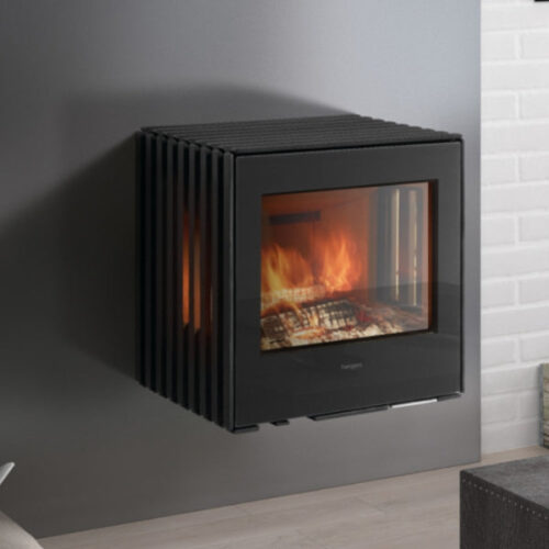 Hergom Glance Wall Hung Wood Burning Stove