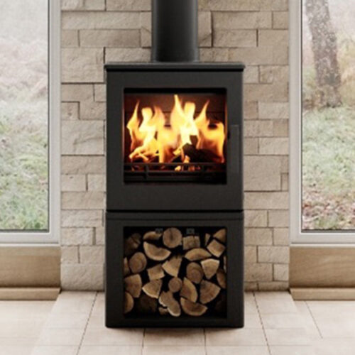 Woodpecker WP4 Log Store Wood Burning Stove