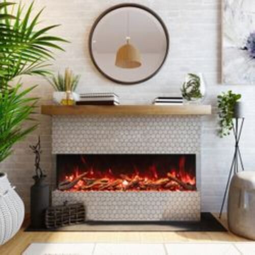 Amantii 60″ Tru View Electric Fireplace