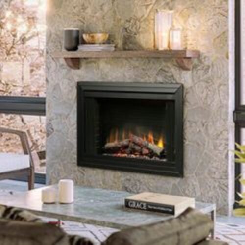 Dimplex Deluxe Built-In Electric Fireplace with Logs – 42″