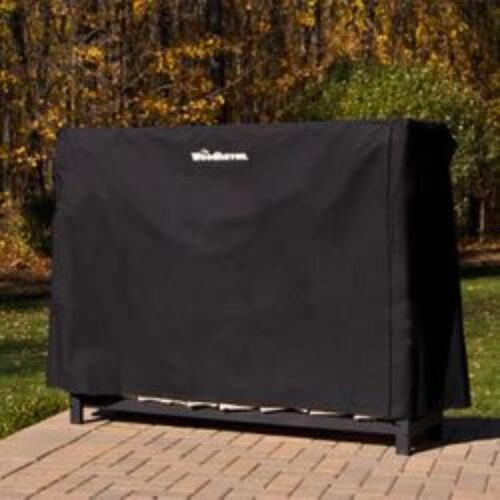 Woodhaven 5′ Firewood Rack Cover – Black