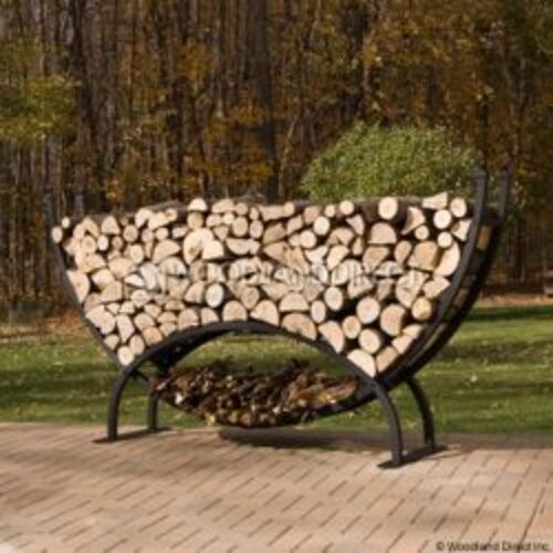 Woodhaven 8′ Crescent Firewood Rack