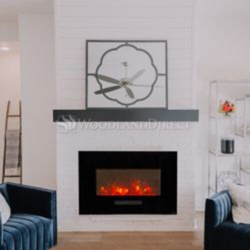 Amantii Wall Mount Square Electric Fireplace – 35″