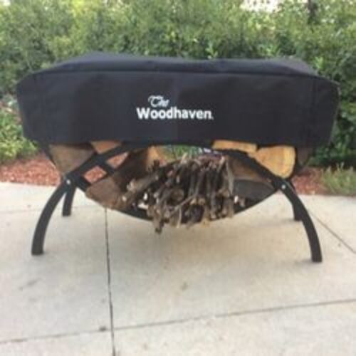 Woodhaven 39″ Crescent Firewood Rack Cover