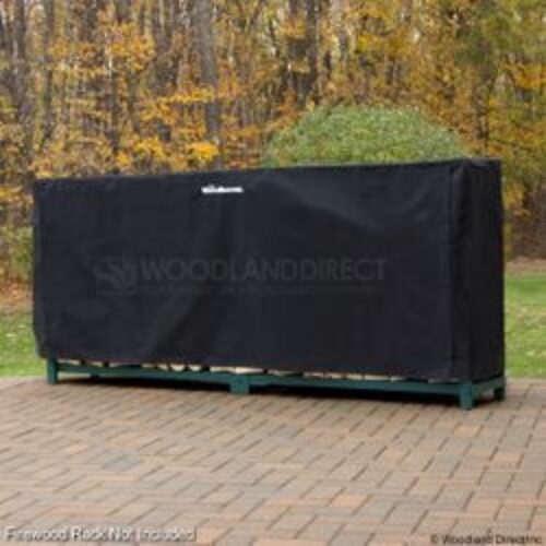 Woodhaven 10ft Firewood Rack Cover – Black