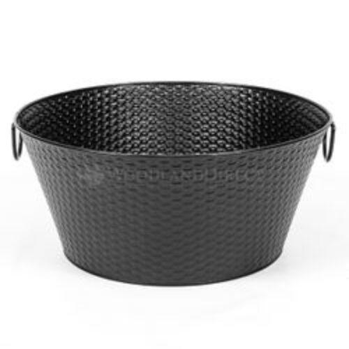 Steel Weave Firewood Basket – Black