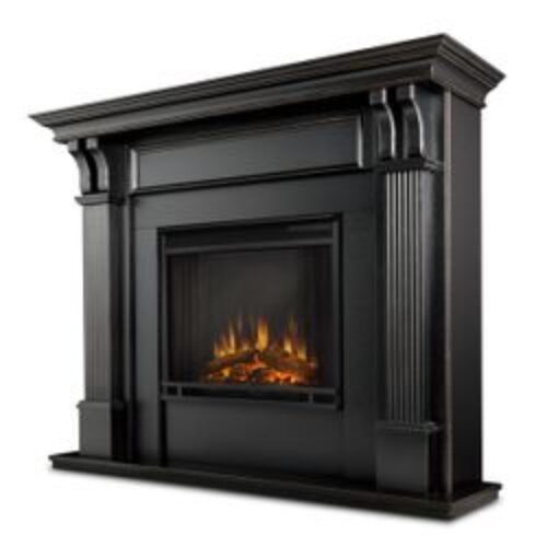 Real Flame Ashley Wash Electric Fireplace – Black