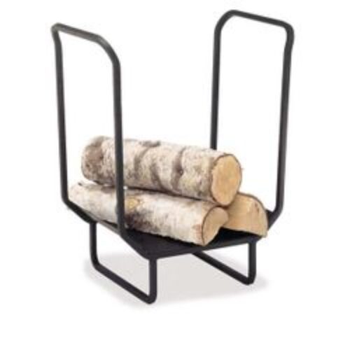 25″ Wide Indoor Firewood Rack – Matte Black