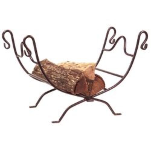 Wrought Iron Indoor Firewood Rack – Bronze