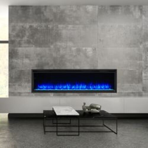 SimpliFire Allusion Platinum Electric Fireplace – 72″