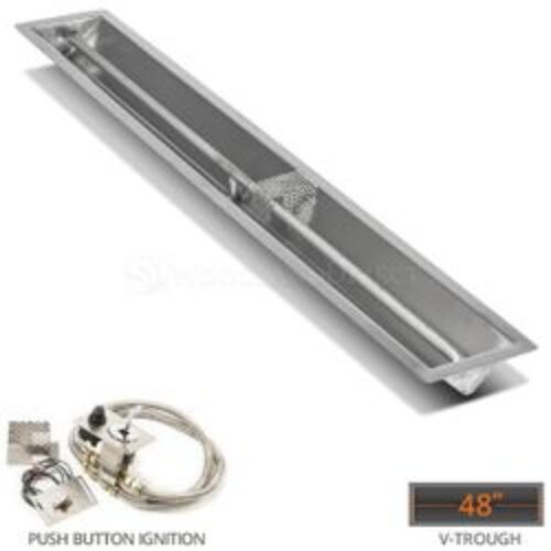 Linear Trough Drop-in Burner System – 48″ Push Button