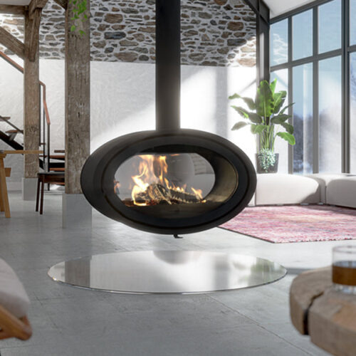 Dik Geurts Oval Tunnel Wood Burning Stove